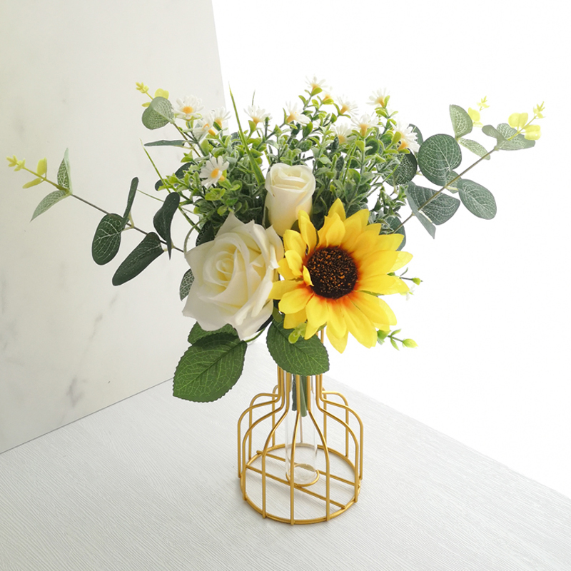 Nordic simulation flower new flower eucalyptus sunflower fake flower drying flower decoration table living room decoration decoration