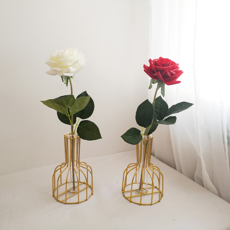 Nordic in wind iron fake flower fresh vase fittings Living room flower - plug office desktop decorations