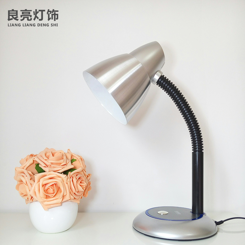 Liangliang LED table lamp Eye care desk college student Dormitory Bedroom Bedside E27 Screwed incandescent incandescent light Children's vision good