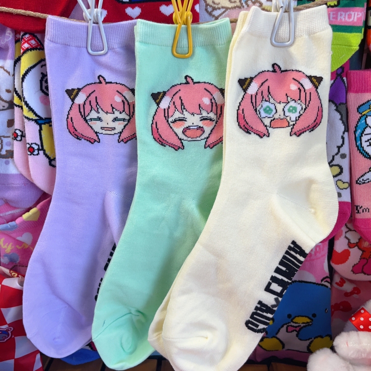 New Cute Aniya Spy Family Socks for Women, Exported to Japan