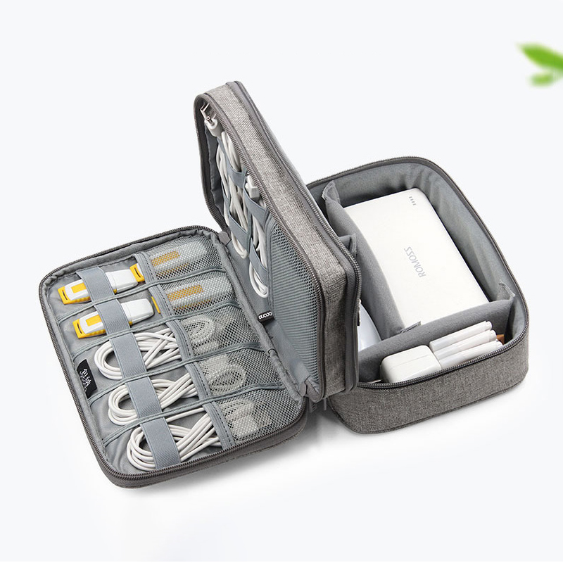 SanCore data cable digital storage bag portable hard disk protective sleeve charger U disk accessories finishing bag box multifunctional mobile phone large capacity travel portable electronic products U shield mobile charger