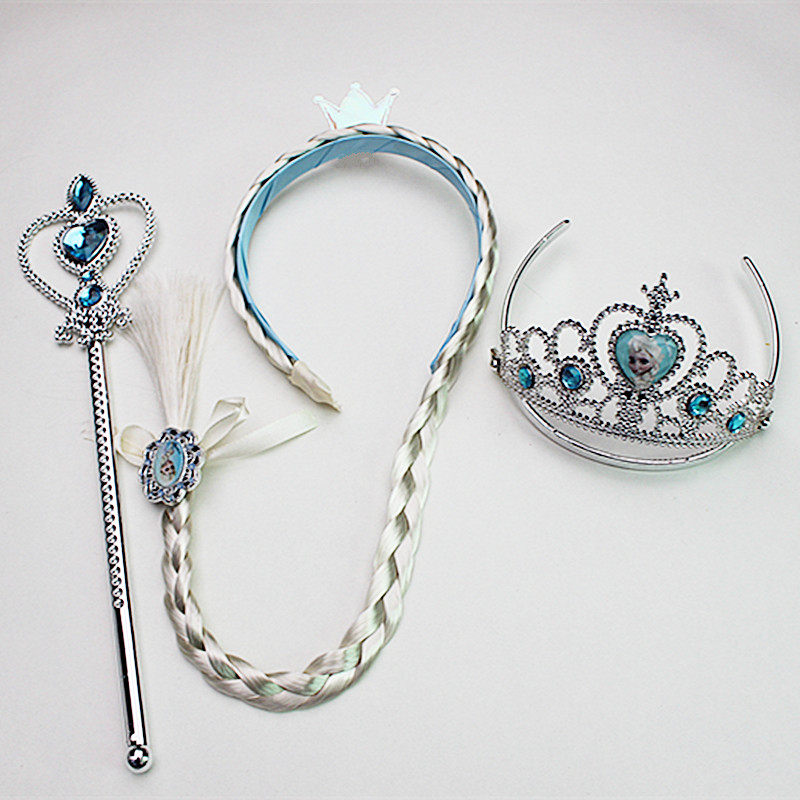 Ice Chic Edge Hair Accessories Suit Love Veil Queen Sufia Princess Crown Magic Wand Hair Stirrups Children Hair Accessories