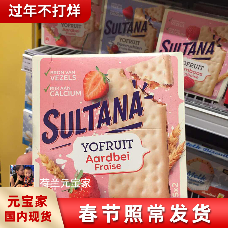 Spot Holland imported sultana nutrition strawberry blueberry fruit yogurt sandwich biscuits calcium dried fruit snacks
