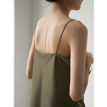 SS STUDIO olive green fine heel small hanging band shirt with undercoat female summer outside wearing design sensation little crowdblouse