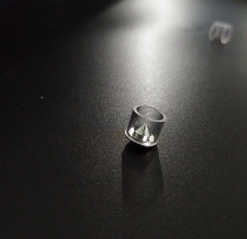 360 degree tapered lenses with quartz tube 360 degree glass lens ring lenses