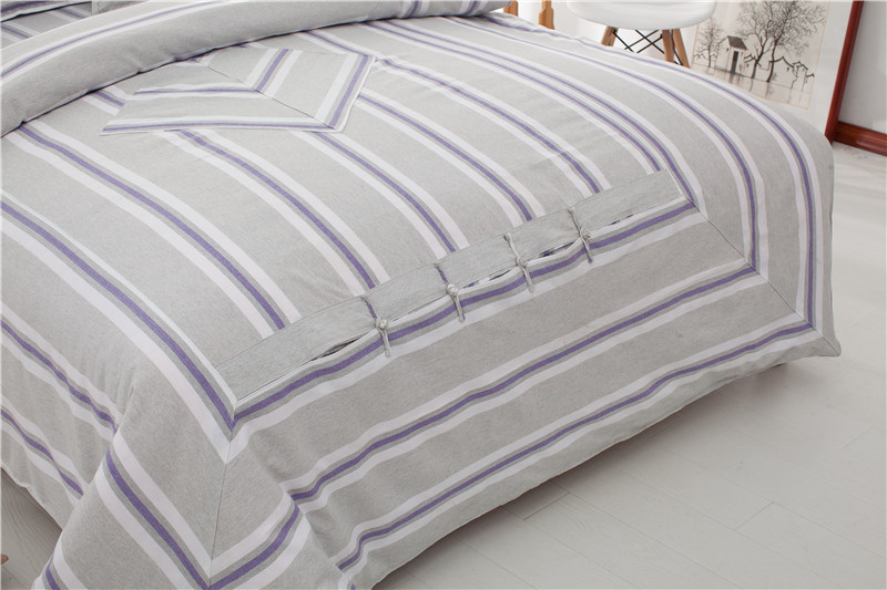 Dày làm bằng tay cũ thô bông bốn mảnh sọc đôi giường đơn quilt đám cưới 1,5 1,8 2 m giường