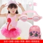 Cô gái dễ thương Hàn Quốc áo tắm trẻ em cô gái áo tắm một mảnh cô gái flamingo trẻ em poncho sợi áo tắm một mảnh - Bộ đồ bơi của Kid do boi tre em