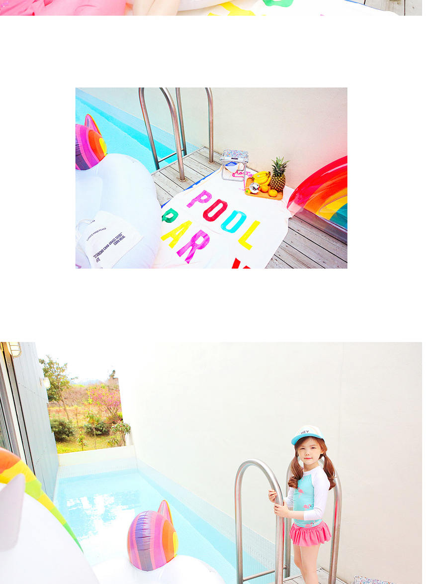 Đồ bơi cho trẻ em Cô gái Hàn Quốc Baby Spa Đồ bơi cho trẻ em Áo dài tay cho trẻ em - Bộ đồ bơi của Kid áo tắm trẻ con