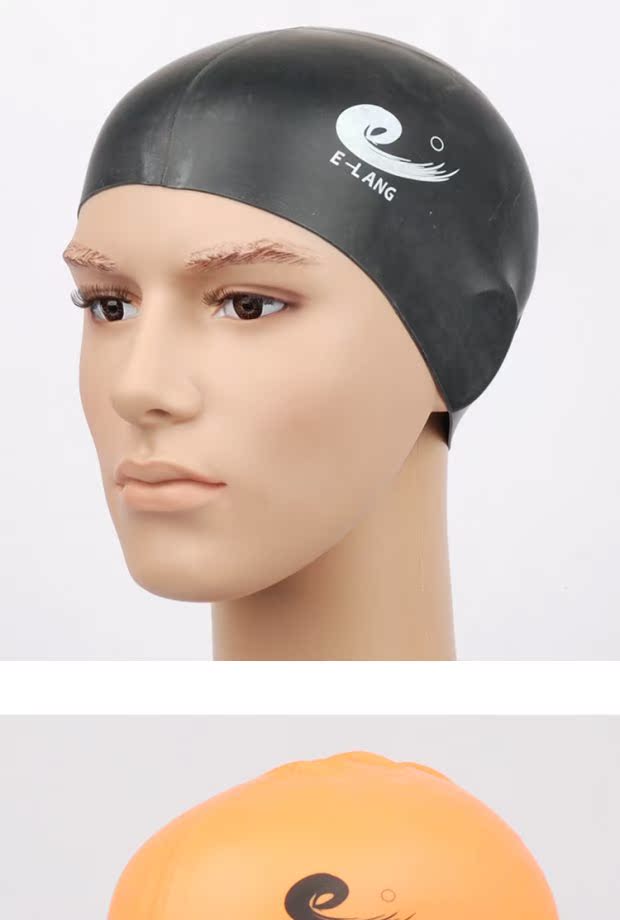 Ngoài ra sóng silicone mũ bơi căng mềm silicone không thấm nước mũ bơi trẻ em thiết bị bơi unisex mũ người lớn 	mũ bơi ko ướt tóc	
