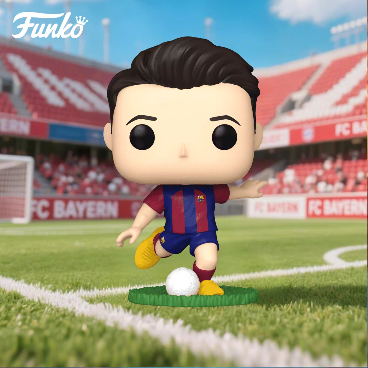 Фигурка Funko Pop Барселона: звезда футбола Ямаль (Yamal), кукла Левандовский, кукла Педри, Гавила, Финья, Финья