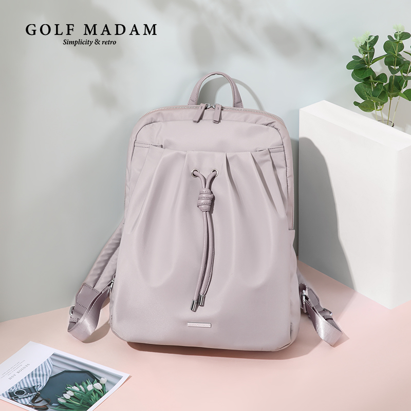 Golf double shoulder bag women 2019 new Korean version Fashion school students Oxford cloth Canvas Girls small scapegoat