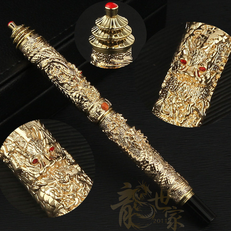 Chinese Fengjin Haomei Calligraphy Signed Students and Women Special Practice Ink Capsule Pen High Value Gift