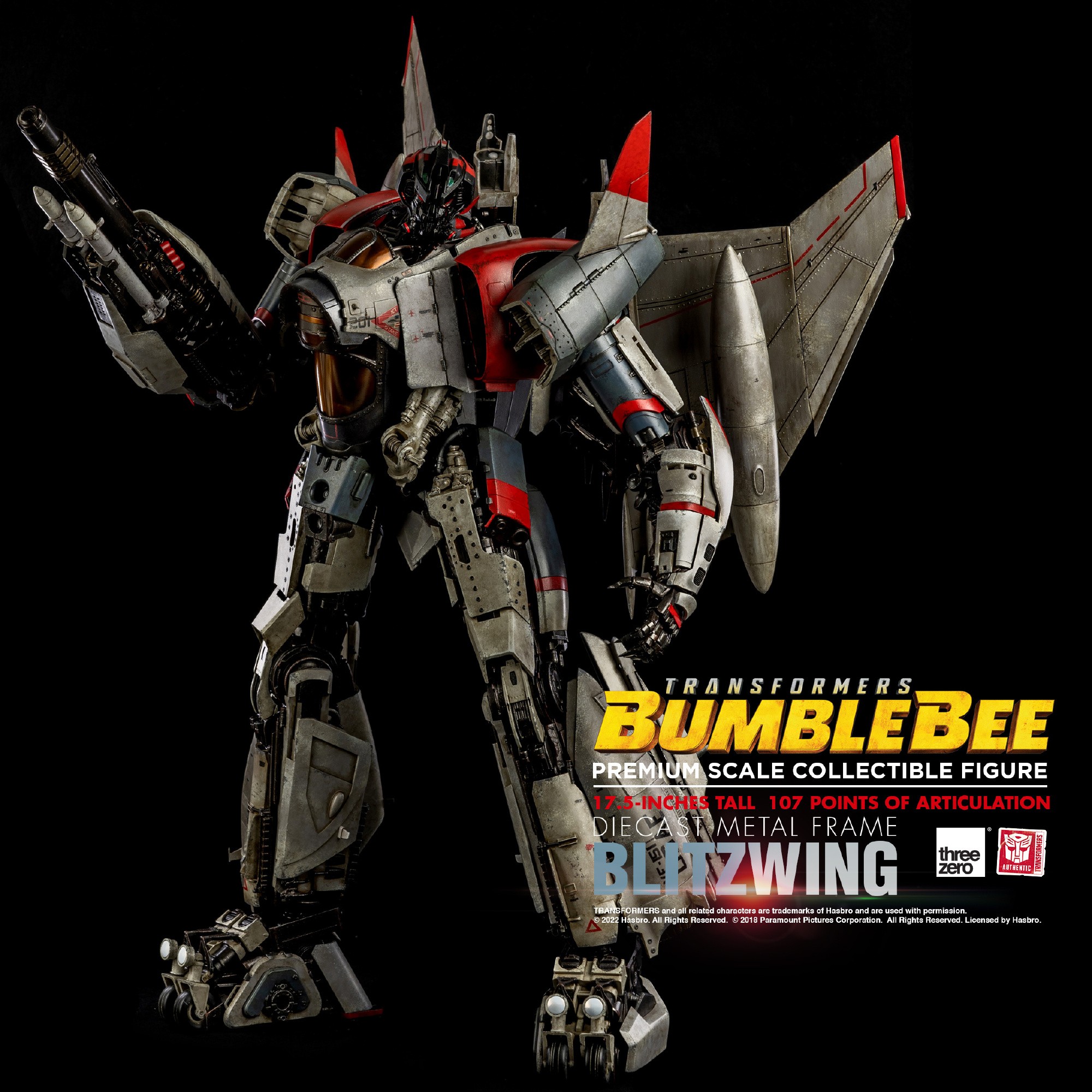 3A Threezero DLX Lightning 17 5 Inch Bumblebee Gaiden Deformation Toy Large Scale King Kong DBS