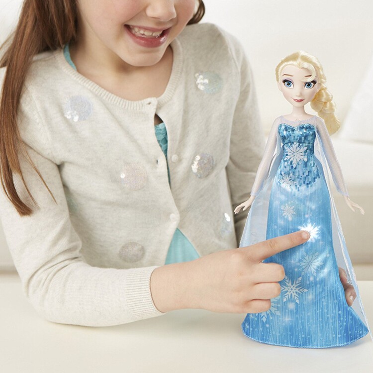 Piano Glow Music Dress Aisha Frozen Aisha Princess Barbie Girl Toy Birthday Gift