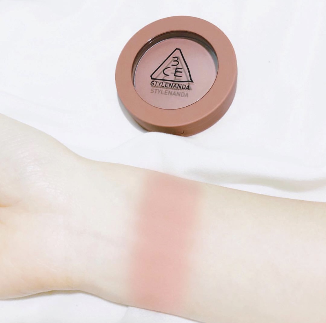 Hàn Quốc 3CE mùa thu và mùa đông MIP RECIPE đơn sắc má hồng bí ngô bẩn màu hồng cam trần màu be ROSE BEIGE - Blush / Cochineal phấn má hồng canmake