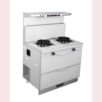 New White Model with Motion-Sensing Control, Integrated Steaming and Grilling Stove, Household Disinfection Cabinet, Factory Price