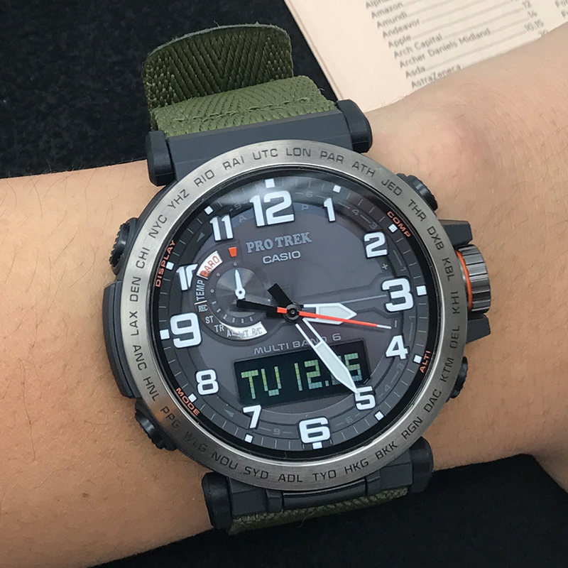 Casio Prw-6600Yb-3/6800/6900Y-1/601/61Y/6620 Solar-Powered Radio-Controlled Mountaineering Watch