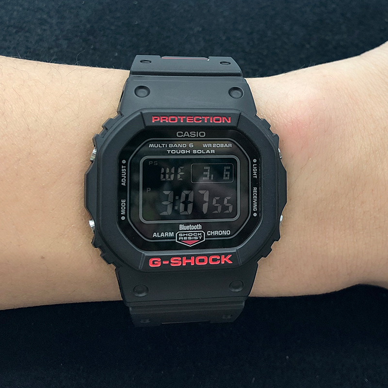 Casio Gw-B5600Hr-1/Ar-1/Sl-4/5 Small Square Solar-Powered Radio Wave Bluetooth Waterproof Men's Watch Casio Gw-B5600Hr-1/Ar-1/Sl-4/5 Small Square Solar-Powered Radio Wave Bluetooth Waterproof Men's Watch