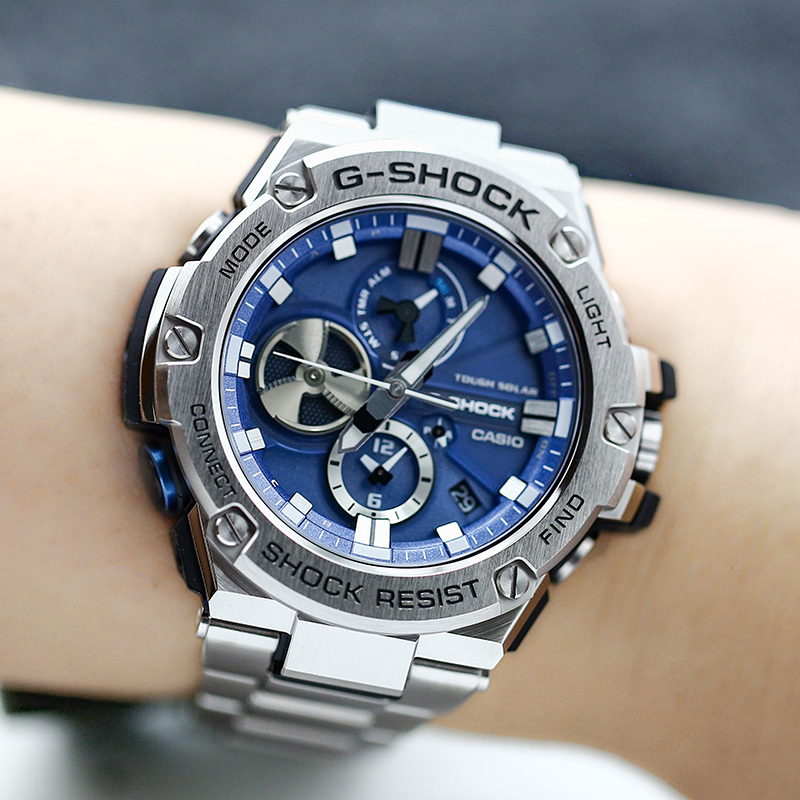 Casio G-Shock Gst-B100D-2A/1A/X-1A/Xb/Gb-1A9 Solar-Powered Bluetooth Men's Watch