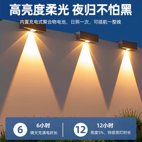 Светодиодное настенное дорожное бра на солнечной энергии для беседки, популярно в интернете