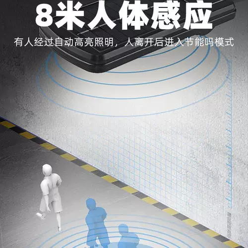 Дорожный уличный фонарь на солнечной энергии для беседки, индукционный светодиодный светильник, дистанционное управление