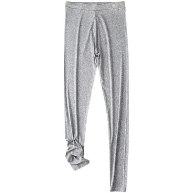 Leggings ຂະຫນາດໃຫຍ່ຂອງແມ່ຍິງ summer ບາງໆ 2022 modal elastic slimming ພາຍນອກໃສ່ສີແຂງ pants ໃກ້ຊິດ