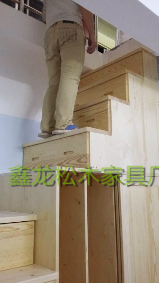Лестница 跃层楼梯踏步柜衣柜楼梯大型实木楼梯定做室内楼梯阁楼上楼梯订做