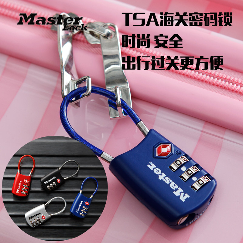 Maester Code Lock TSA Customs Lock Pull-Lever Suitcase Bag Password Padlock Travel Shoulder Bag Lock Small Key Lock