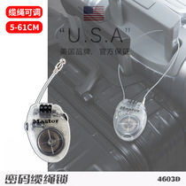 Electric motorcycle password padlock helmet lock anti-theft lock baby stroller cartoon lock steel cable portable wire rope lock