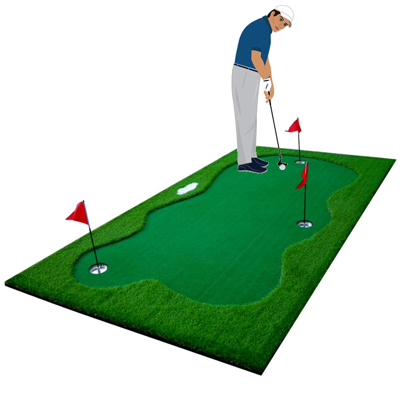 Indoor golf putter practice device artificial green mini golf green putter practice blanket golf fairway