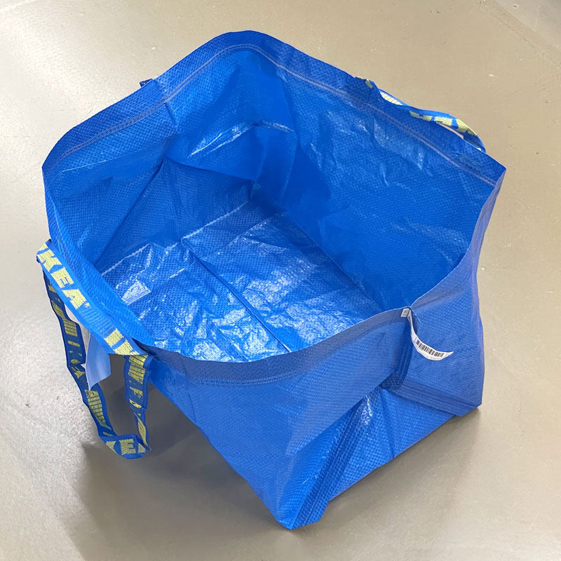 Ikea Brabi handbag eco-friendly shopping bag woven bag folding portable moving collection bag subs large small and medium size-Taobao