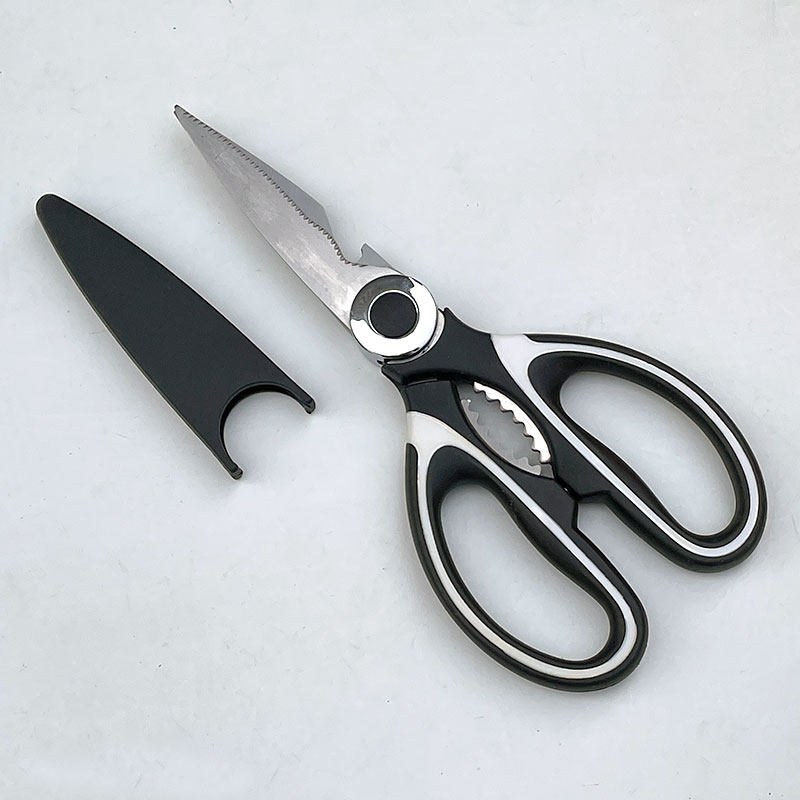Stainless Steel Home Multipurpose Kitchen Scissors Powerful with protective sleeves Chicken Bones Cut Multifunction Food Fish Bone Shears-Taobao