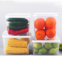 Japanese refrigerator crisper set kitchen plastic drawer type food fruit sealed storage storage box with lid