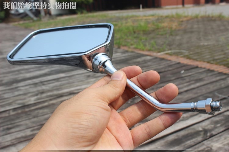 Gương chiếu hậu xe máy cỡ lớn Gương chiếu hậu Prince CM125 Gương chiếu hậu cặp đôi 10 mm gương xe máy có đèn xi nhan