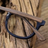 Позиция ручной деревянной миопии со степенью очков рамка мужская зеркальная рама ретро литературная доска