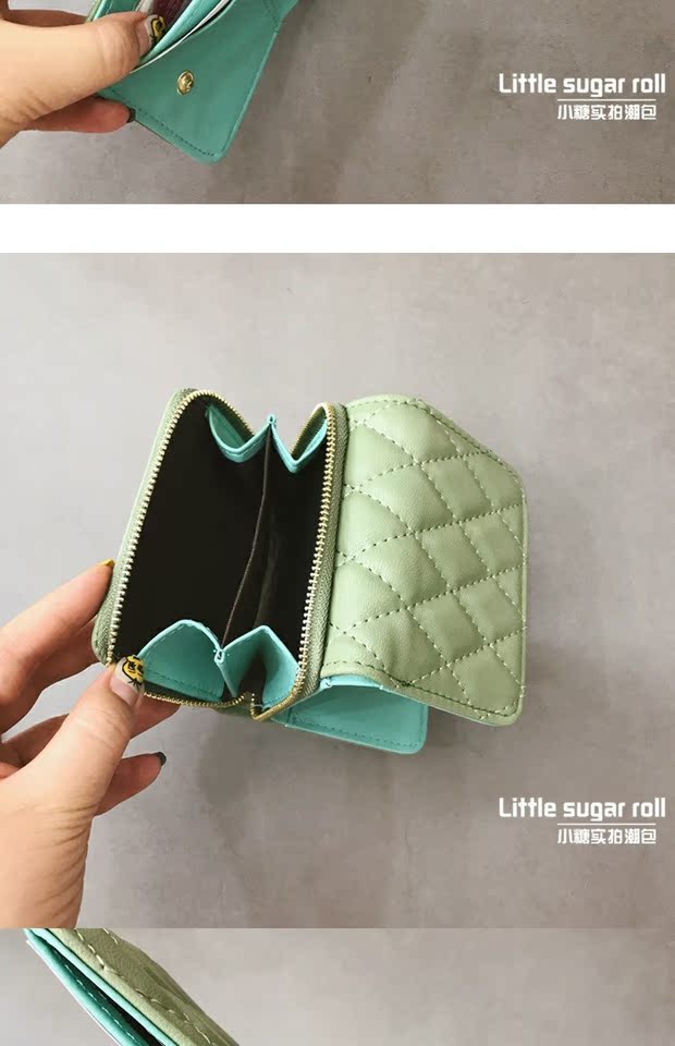 2018 phiên bản tiếng Hàn mới của ví nữ ngắn retro linger in retro hoang ví ví nữ túi ví thủy triều ví lv