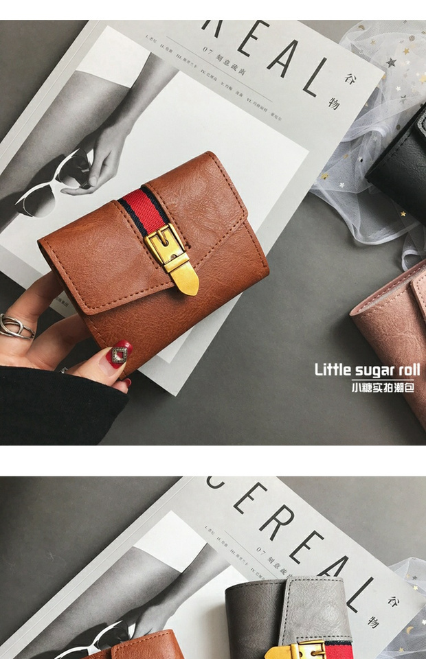 Ví nhỏ châu Âu và ví retro nữ mỏng 2018 phiên bản tiếng Hàn mới của ví mềm gấp thẻ mini gói sinh viên ví gucci nam