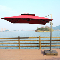 Square 3 m Roman Umbrella Outdoor Umbrella Courtyard Umbrella Garden Hotel Large Umbrella Outdoor Umbrella Anti-Umbrella