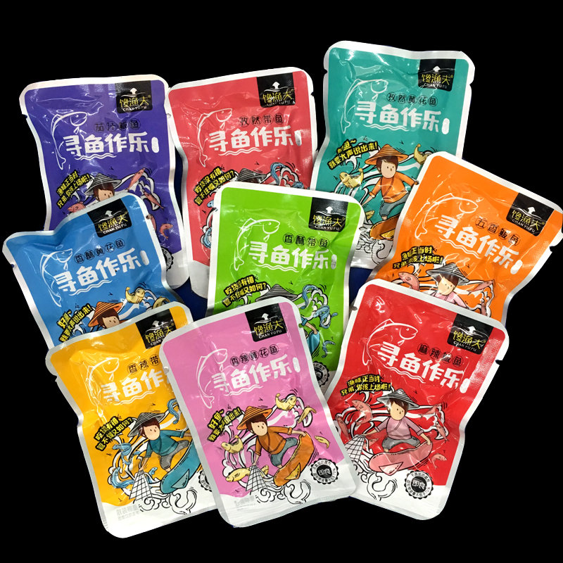 Dalian specialty crispy yellow croaker with fish mackerel greedy fisherman looking for fish for fun ready-to-eat mixed snacks 500g