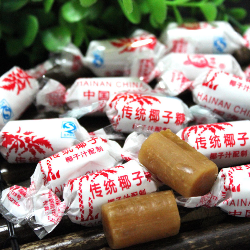 Old-fashioned traditional coconut sugar tailor-made bulk wedding happy candy Hainan special produce 500g fruit hard sugar casual snacks