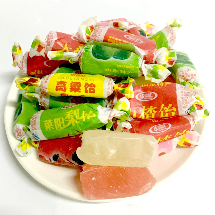 Shandong specialty Sorghum Yi 500g candy snacks gummies Hawthorn Yi various flavors
