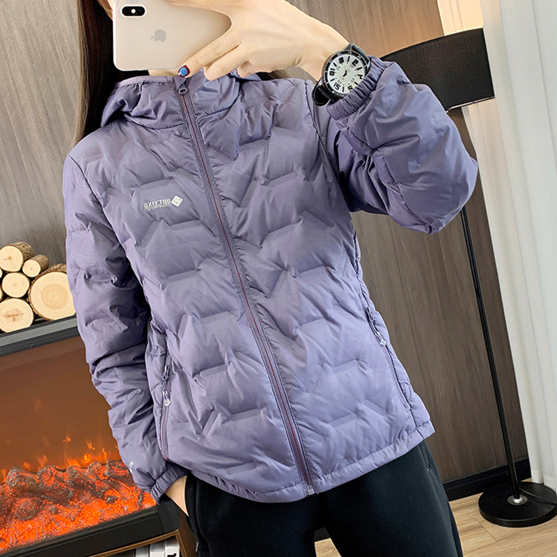 Outdoor Casual down Jacket for Women, Lightweight Graphene Cold-Proof Lightweight Waterproof Mountaineering Jacket, down Jacket with Hood