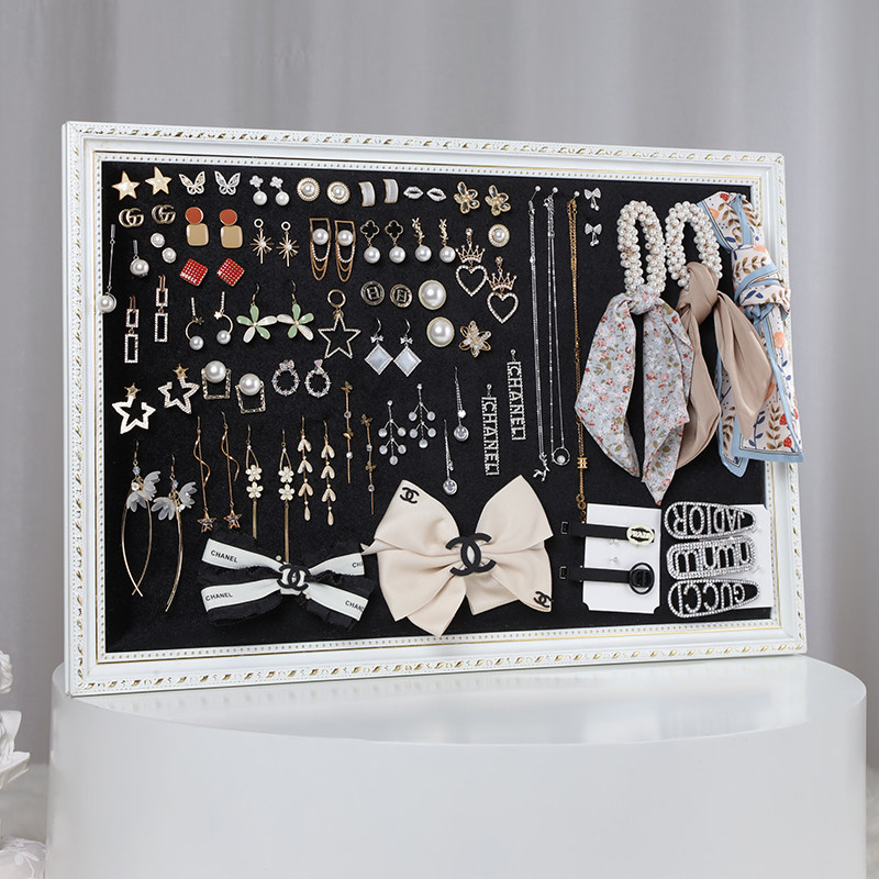 Wall-mounted jewelry display rack earring shelf shop necklace rack earrings pendant display rack jewelry display rack hanging board