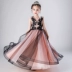 Cô gái váy công chúa 2019 mới cô gái váy dài cô gái váy dài trẻ em catwalk biểu diễn piano - Váy trẻ em trang phục biểu diễn cho bé Váy trẻ em