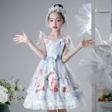 Дисней, наряд маленькой принцессы для принцессы, детская юбка, тонкая летняя одежда, платье, стиль Лолита