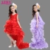 Trẻ em ăn mặc công chúa váy cô gái ăn mặc cô gái hoa đám cưới buổi tối trang phục piano trang phục váy catwalk áo vest trẻ em Váy trẻ em