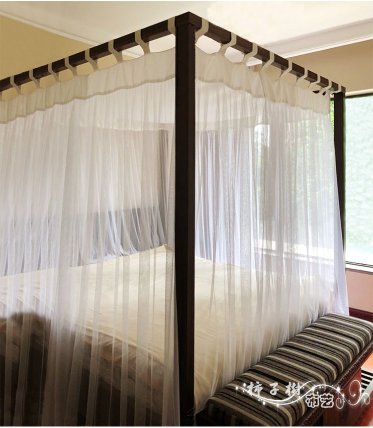 dây đai Velcro lát gạch gạc giường ngủ manti và trọ sáng Đông Nam gió lưới tùy chỉnh nước Mỹ - Bed Skirts & Valances rèm ngủ giường tầng