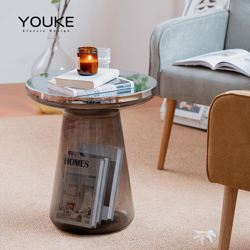 Save glass bell Bell Tea Table Light Extravagant Round Nordic Designer Rear Modern Sofa Edge A Few Living Room Corner a few round tables