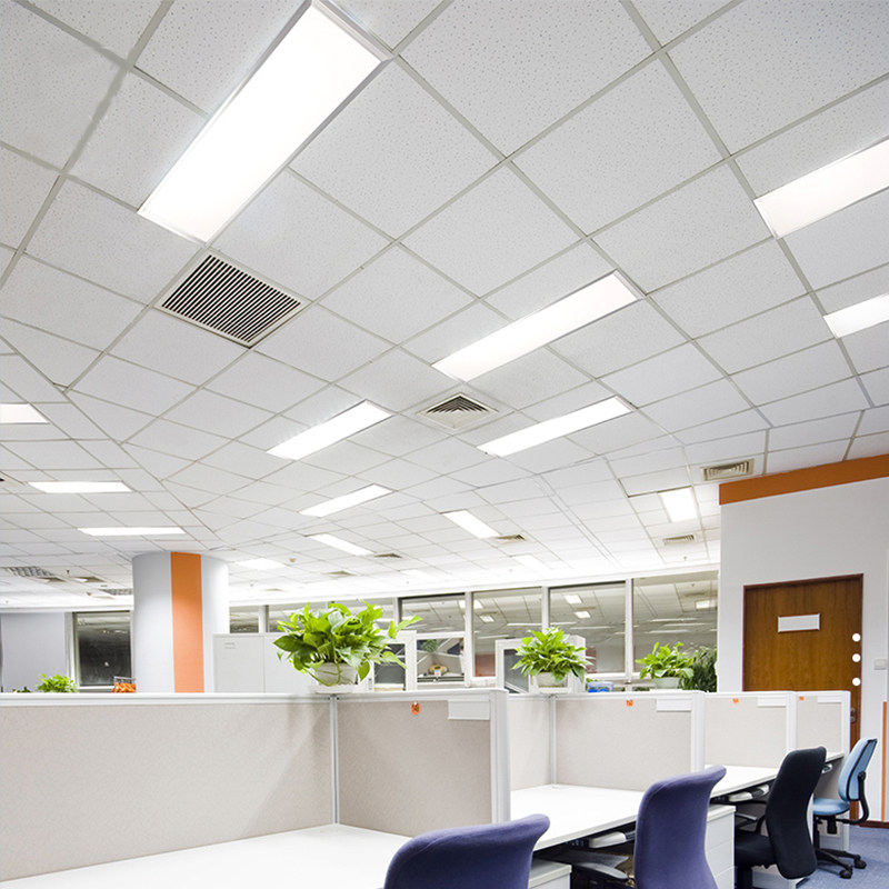 Kitchen powder room integrated ceiling LED light aluminum gusset plate embedded flat ceiling light 300*300*600