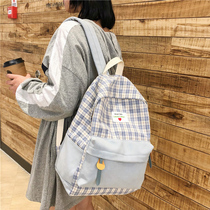 Junior high school students schoolbag female ins style Korean version of high school students Tide brand backpack 2020 new fashion big backpack